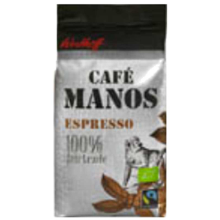 Westhoff Cafe Manos Espresso, 8 x 1000g | Kaffee Ganze Bohne für Gewerbe, Industrie, Produktion, Dienstleister, Gastronomie & Hotel, Verwaltung, öffentliche Einrichtungen  - Bundesweite Lieferung - Betreuung im Raum Stuttgart Reutlingen Tübingen Nürtingen Böblingen Sindelfingen Balingen durch Kaffee- und Vendingsysteme Lunter