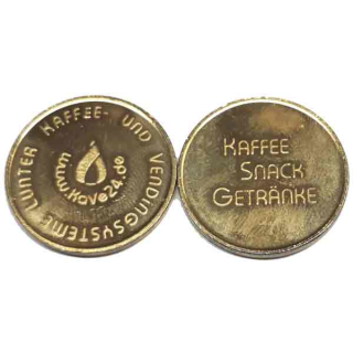 Token Trimeta, Messing, 23,25x1,5mm, 100 Stück | Zahlungssysteme für Gewerbe, Industrie, Produktion, Dienstleister, Gastronomie & Hotel, Verwaltung, öffentliche Einrichtungen  - Bundesweite Lieferung - Betreuung im Raum Stuttgart Reutlingen Tübingen Nürtingen Böblingen Sindelfingen Balingen durch Kaffee- und Vendingsysteme Lunter